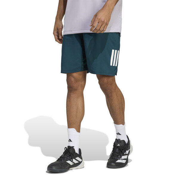 adidas Club 3 Stripes 7" Short (M) (Aurora Ivy)