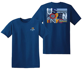 US Open 2019 Dot Screen Jumble Tee (M) Royal