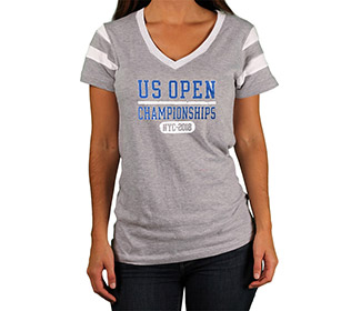 US Open '18 Championships V-Neck T (W) Grey