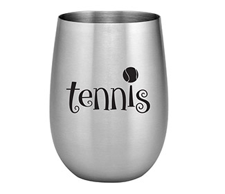 S.S. Tennis w/ Ball Stemless Wine Glass