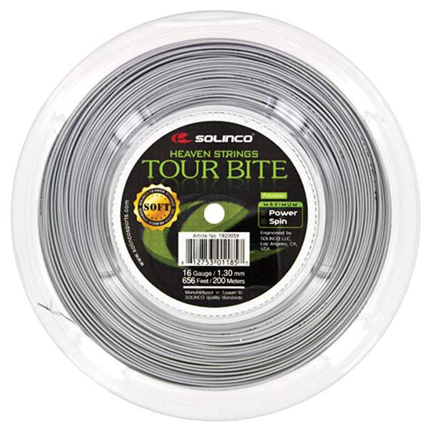 Solinco Tour Bite Soft Reel 656' (Silver)