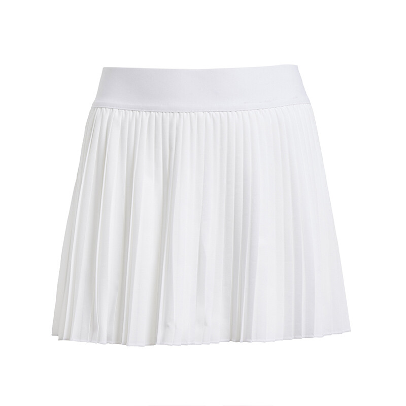 adidas Girls' Club Pleated Skirt (White)