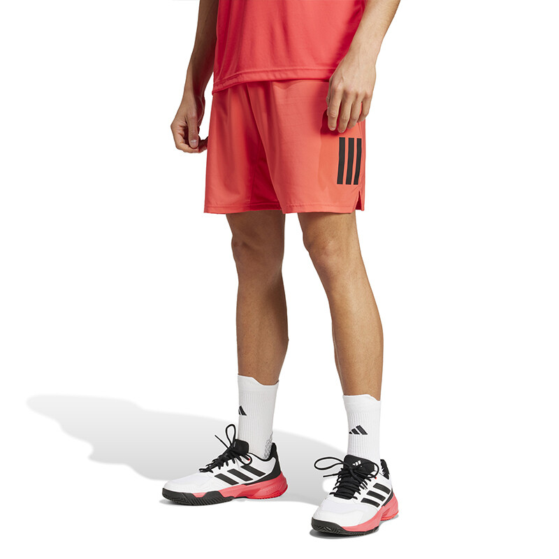 adidas Club 3 Stripes 7" Short (M) (Red)