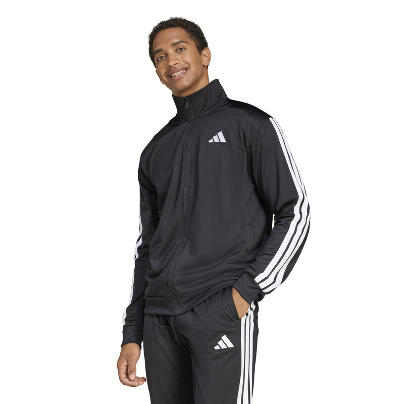 adidas 3 Stripes Track Jacket (M) (Black)
