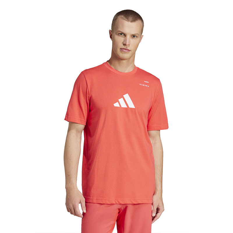 adidas Padel Category Graphic Tee (M) (Red)