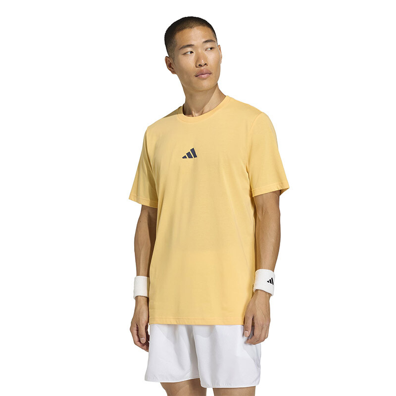 adidas Pickleball Graphic Tee (M) (Orange)