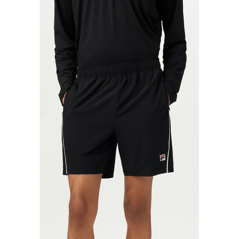 FILA Piped Stretch Woven Short (M) (Black)