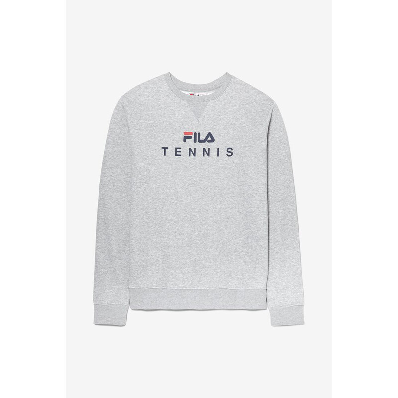 FILA Unisex Tennis Crewneck Sweatshirt (Grey)