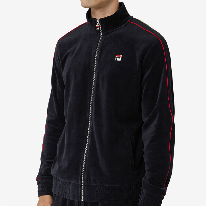 FILA Deverall Velour Jacket (M) (Black)