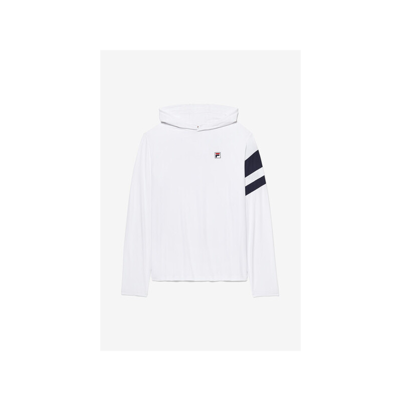 FILA Long Sleeve Hoodie (M) (White)