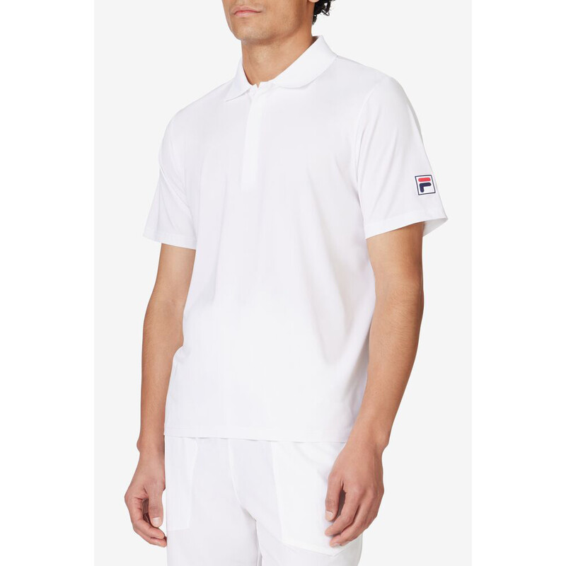 FILA Essentials Short Sleeve Polo (M) (White)