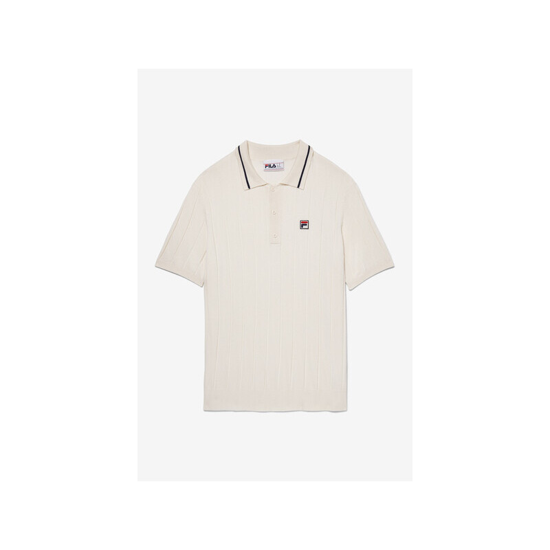 FILA Palm Springs Knitted Polo (M) (Gardenia)