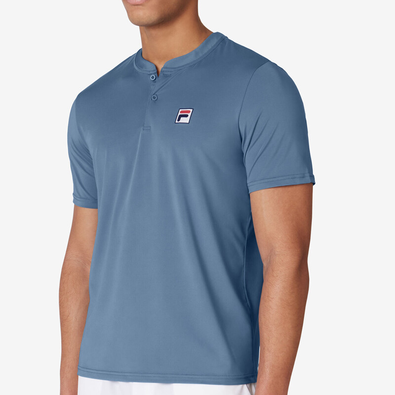 FILA Essentials Short Sleeve Henley (M) (Elemental Blue)