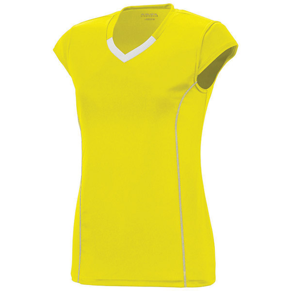 Augusta Blash Short Sleeve Jersey (W) (Yellow)