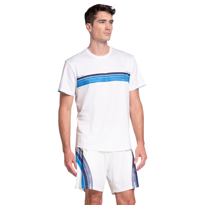 K-Swiss Downforce Short Sleeve (M) (White/Blue)