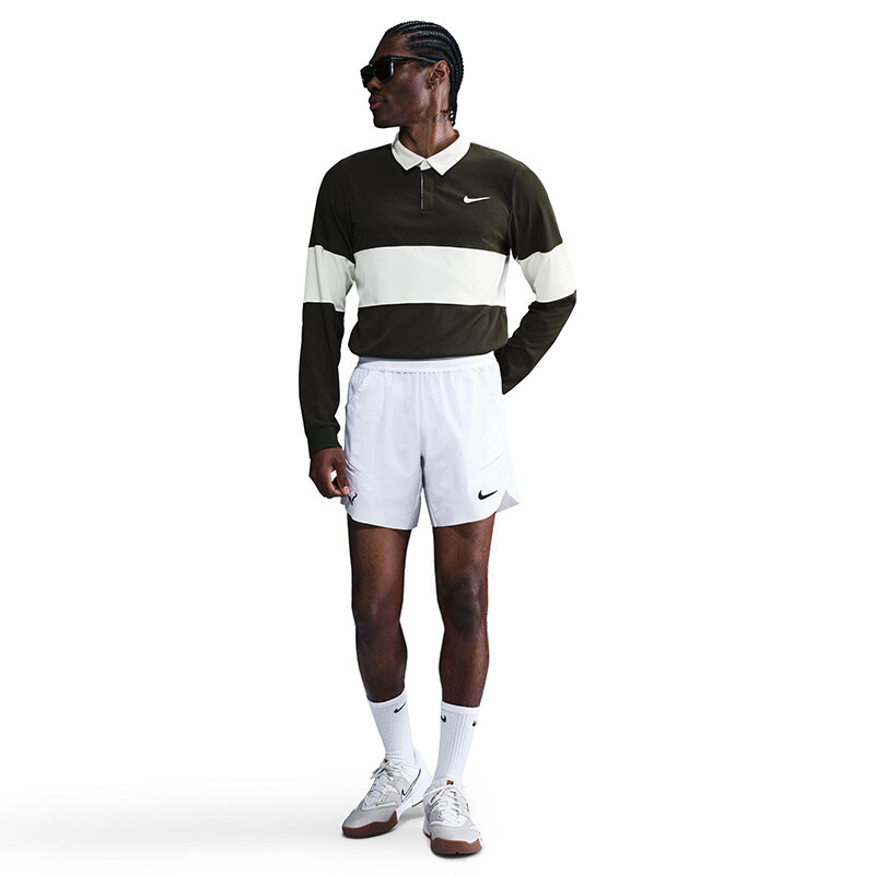 Nike Court Slam RG Long Sleeve Polo (M) (Sequoia)