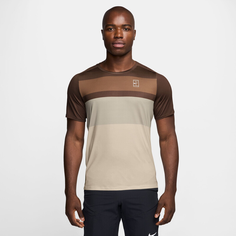 Nike Court Advantage Printed Top (M) (Cacao)