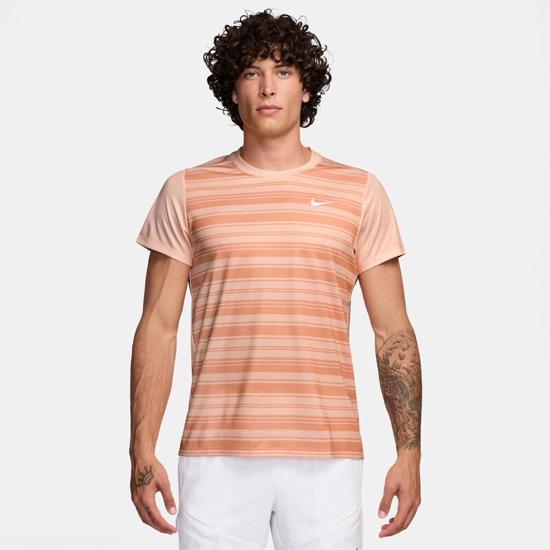 Nike Court Dri-FIT Victory Printed Top (M) (Washed Coral)