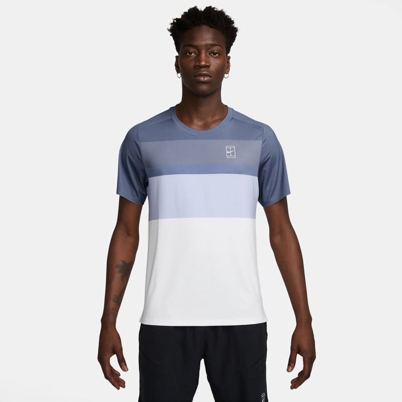 Nike Court Advantage Printed Top (M) (World Indigo)