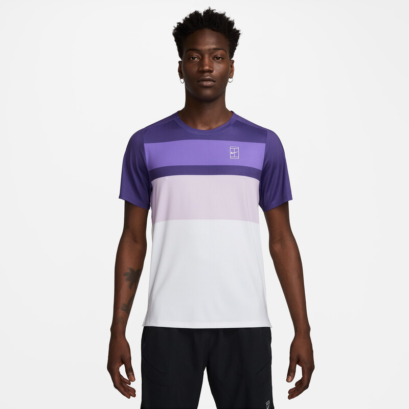 Nike Court Advantage Printed Top (M) (Wild Purple)