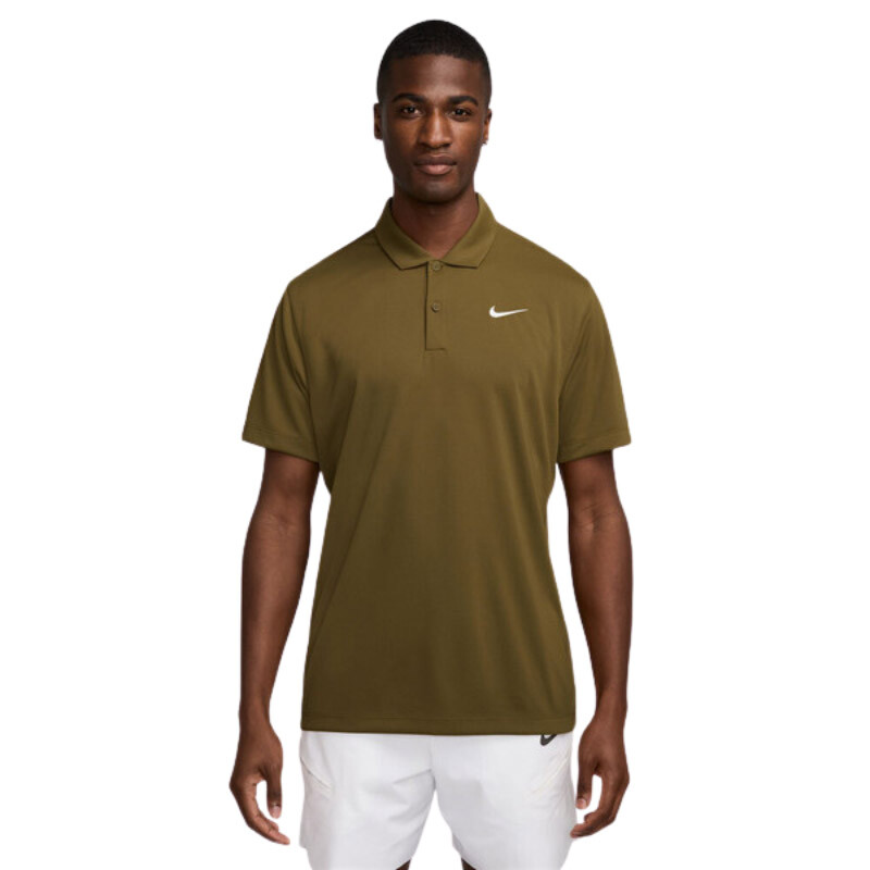Nike Court Dri-FIT Solid Polo (M) (Olive Flak)