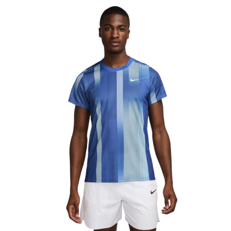 Nike Court Dri-FIT Victory Printed Top (M) (Comet Blue)