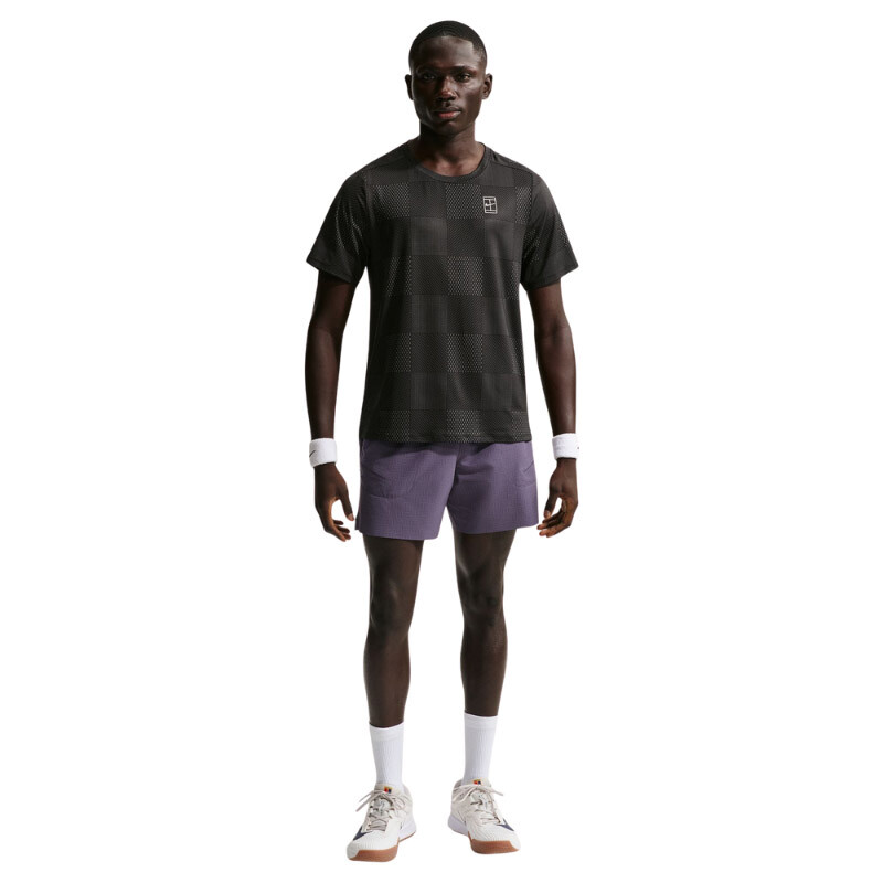 Nike Court Advantage Printed Top (M) (Black)