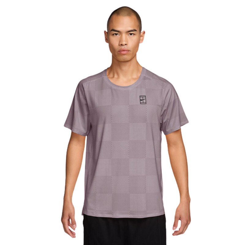 Nike Court Advantage Printed Top (M) (Lt Violet Ore)