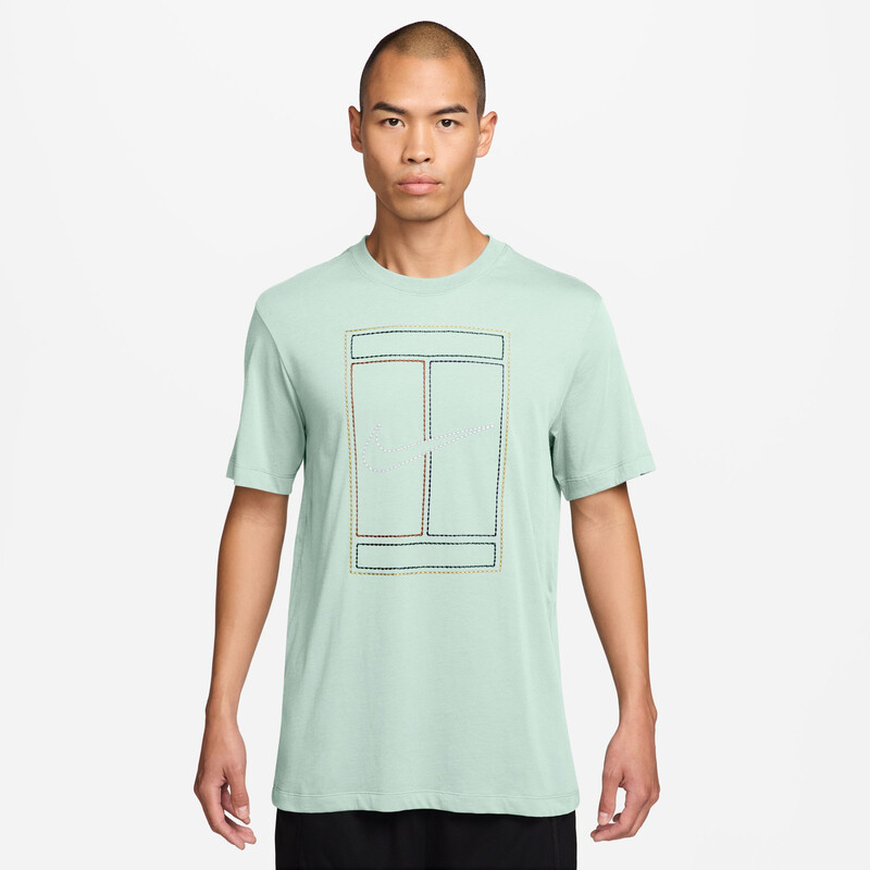 Nike Court Heritage Graphic Tee (M) (Barely Green)