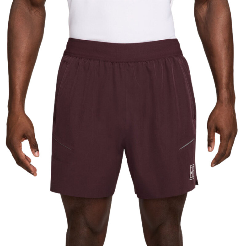 Nike Court Advantage 6" Short (M) (Burgundy)