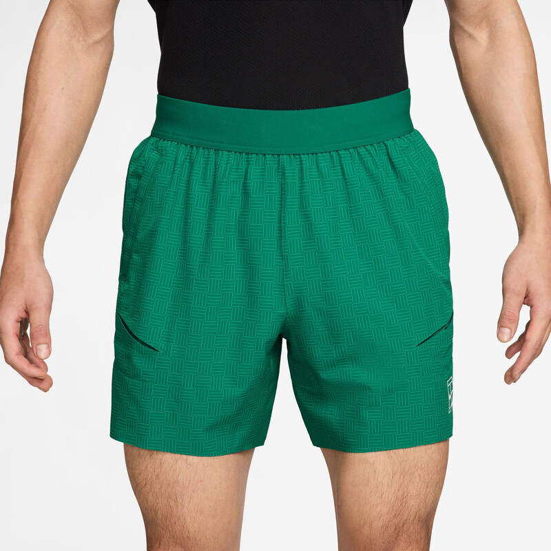 Nike Court Advantage 6" Printed Short (M) (Malachite)