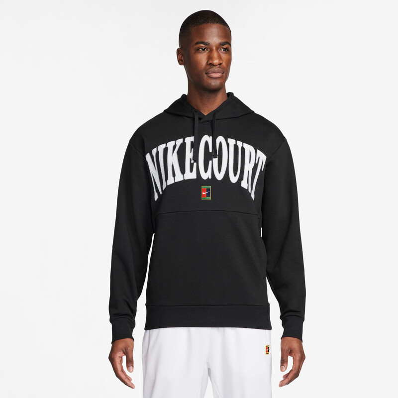 Nike Court Heritage Fleece Hoodie (M) (Black)