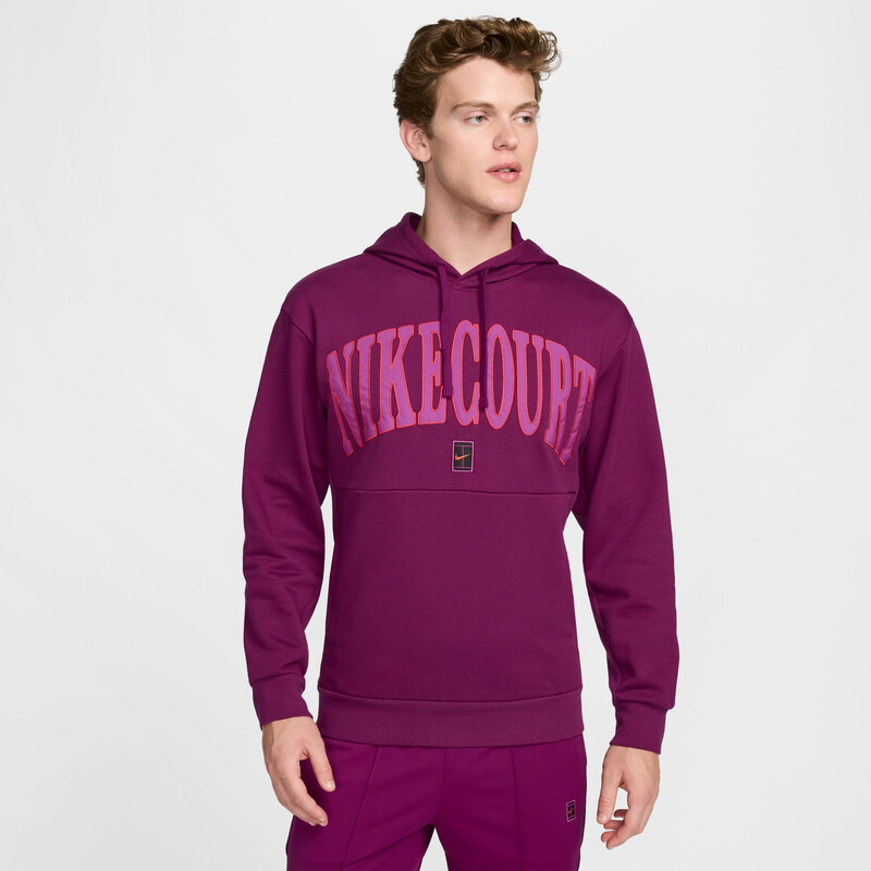 Nike Court Heritage Fleece Hoodie (M) (Sangria)