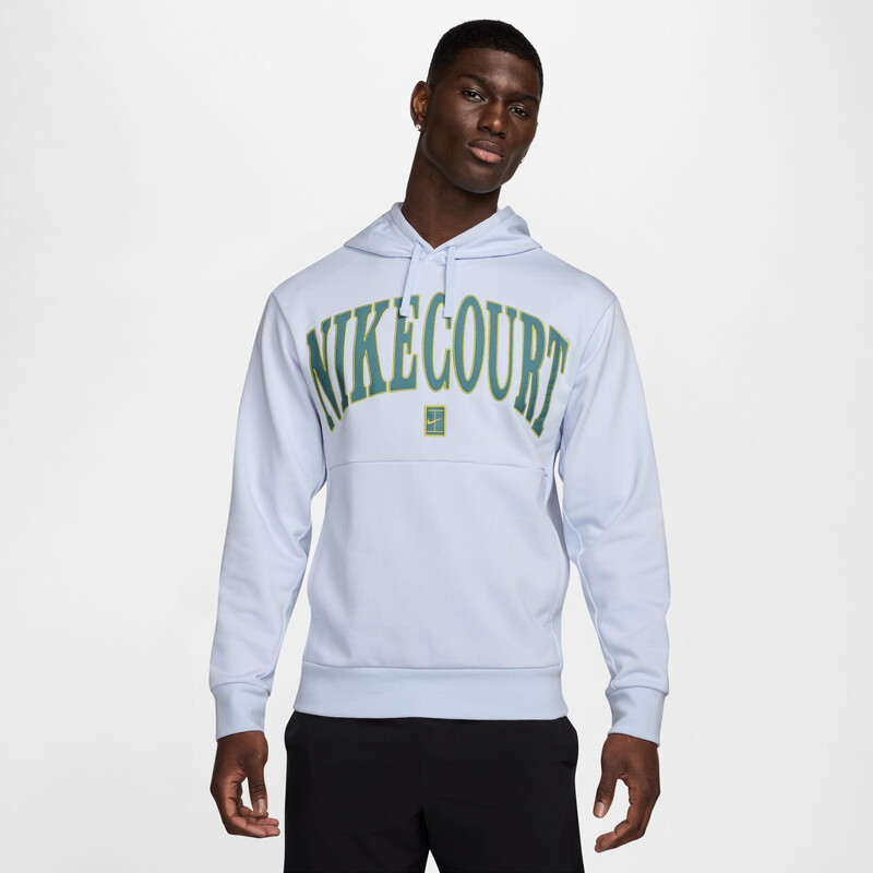 Nike Court Heritage Fleece Hoodie (M) (Football Grey)