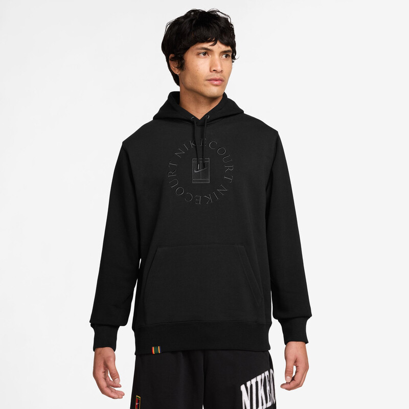 Nike Court Heritage Fleece PO Hoodie (M) (Black)