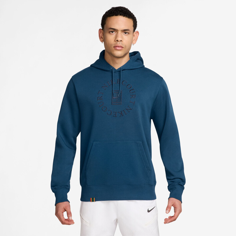 Nike Court Heritage Fleece PO Hoodie (M) (Blue Force)