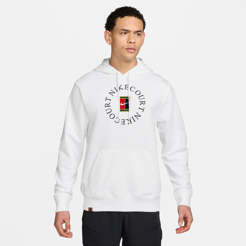 Nike Court Heritage Fleece PO Hoodie (M) (White)
