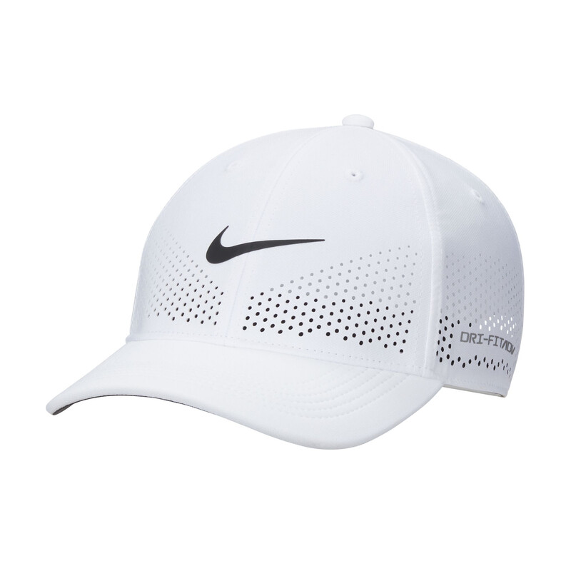 Nike Dri-FIT Advantage Club Swoosh Cap (White)