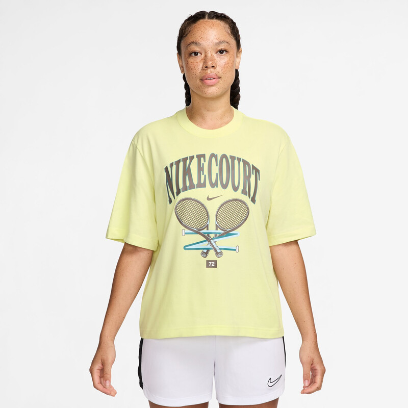 Nike Court Dri-FIT Oz Open Tee (W) (Green)