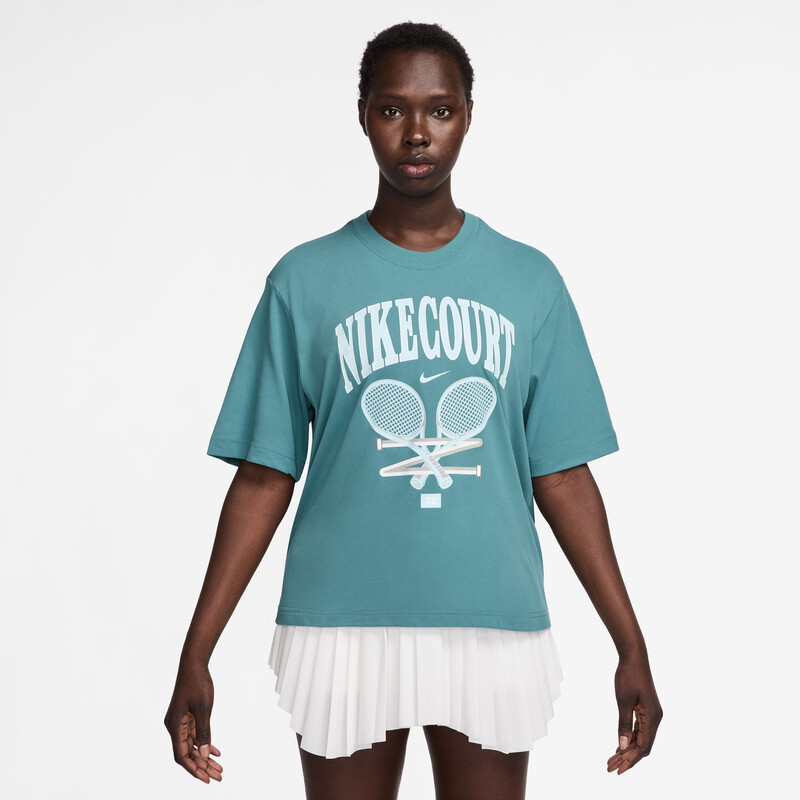 Nike Court Dri-FIT Oz Open Tee (W) (Teal)