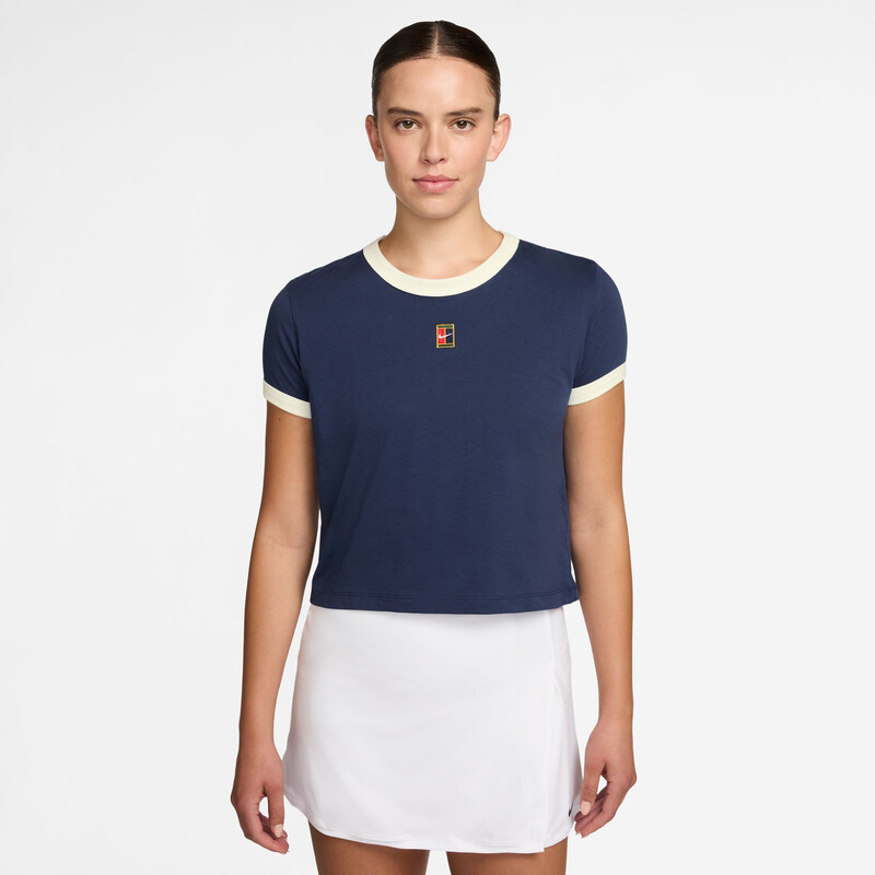 Nike Heritage Racquet Club Short Sleeve Tee (W) (Navy)