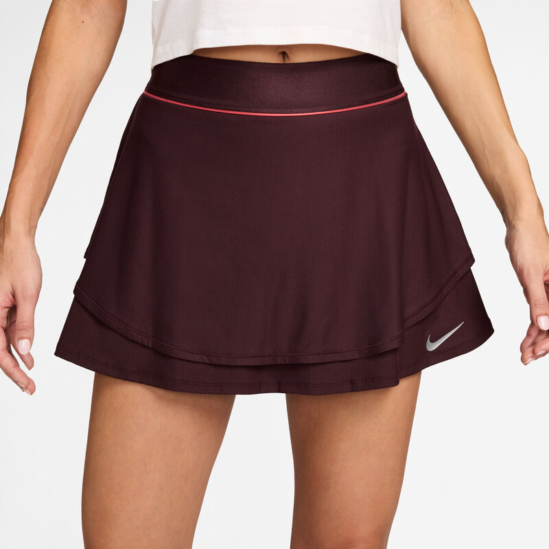 Nike Court Slam NY Skirt (W) (Burgundy Crush)