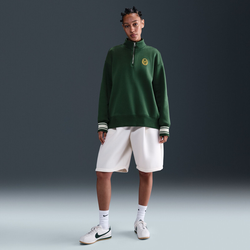 Nike Phoenix Fleece Long Sleeve 1/4 Zip (W) (Fir)