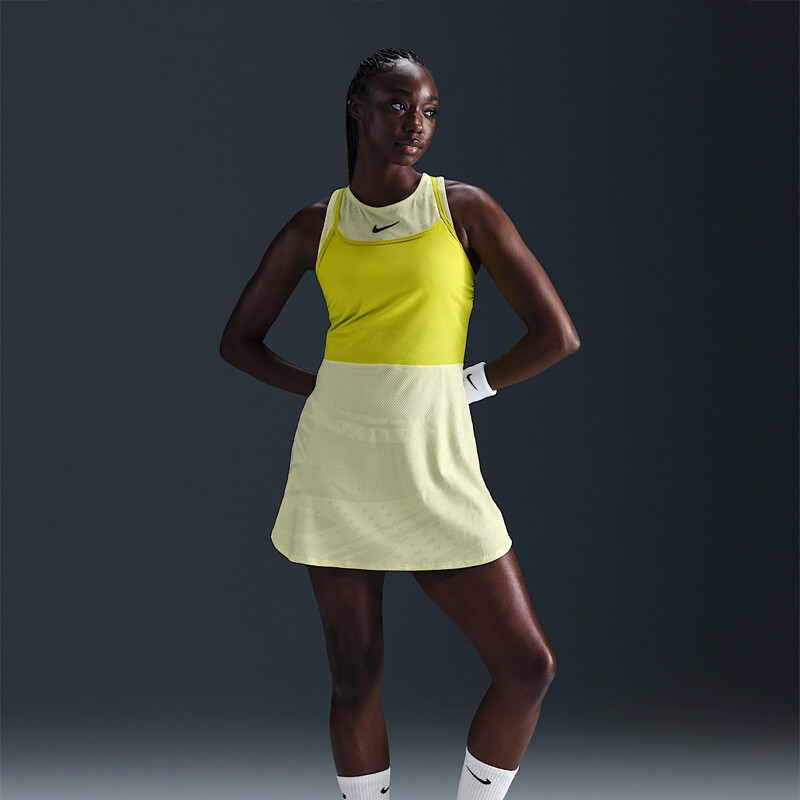 Nike Court Slam Melbourne Dress (W) (Luminous Green)