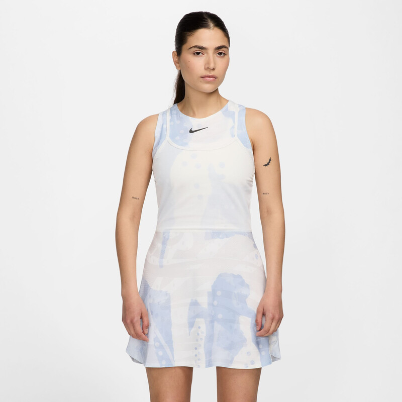 Nike Court Slam Melbourne Printed Dress (W) (White)