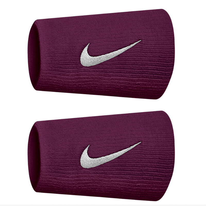 Nike Tennis Premier Double Wristbands (2x) (Bordeaux)