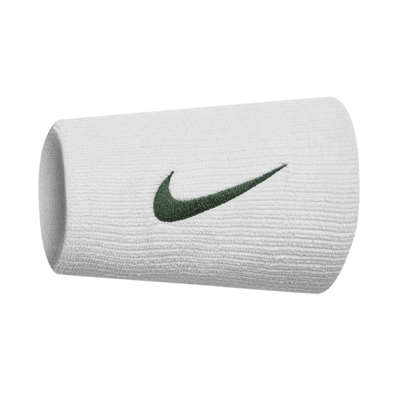 Nike Tennis Premier Double Wristbands (2x) (White/Gorge Green)