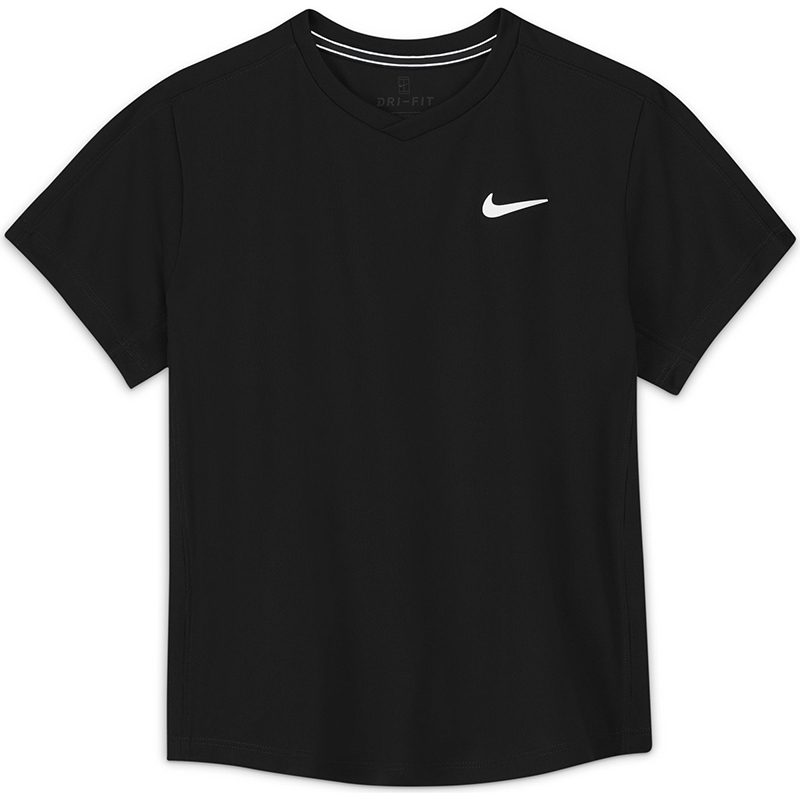 Nike Court DriFit Victory Top (B) (Black)