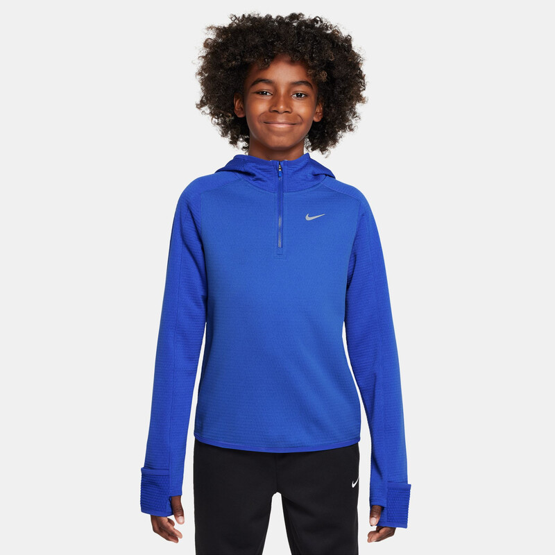 Nike Therma-FIT Boys' 1/2 Zip Training Top (Blue)