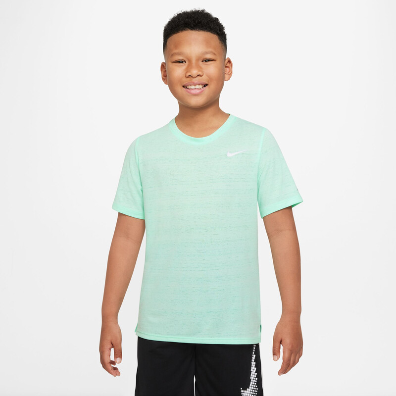 Nike Dri-FIT Miler Boys' Short Sleeve Top (Mint Foam)